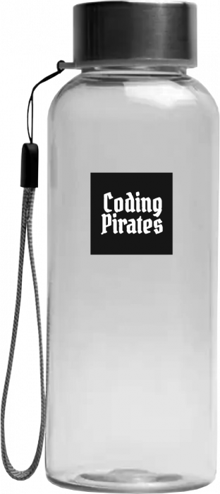 Sportyfied - Coding Pirates Vandflaske Med Låg - transparent